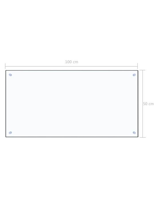 Kuchyňský panel průhledný 100 x 50 cm tvrzené sklo