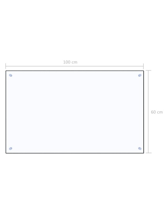 Kuchyňský panel průhledný 100 x 60 cm tvrzené sklo