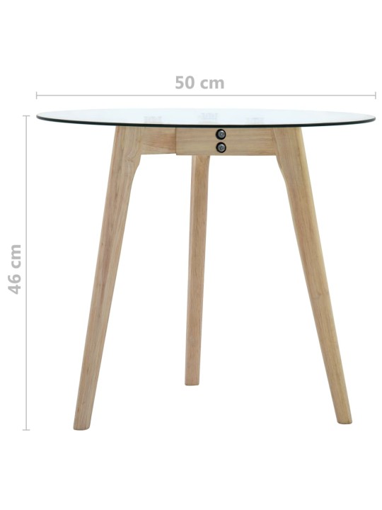Sada odkládacích stolků 2 ks tvrzené sklo