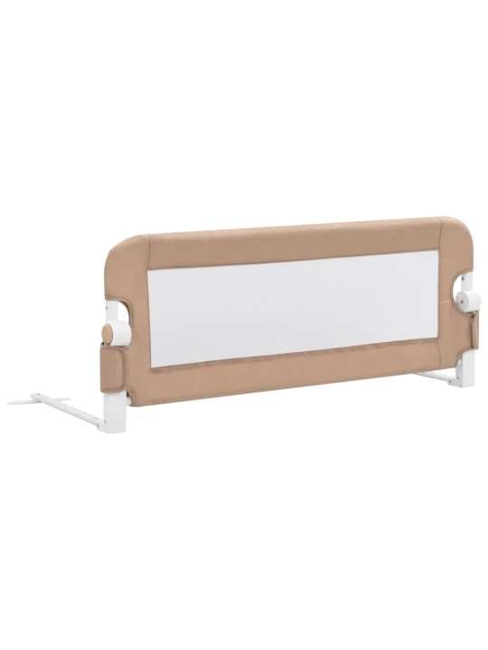 Dětská zábrana k postýlce taupe 102 x 42 cm polyester