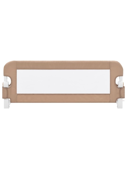 Dětská zábrana k postýlce taupe 102 x 42 cm polyester