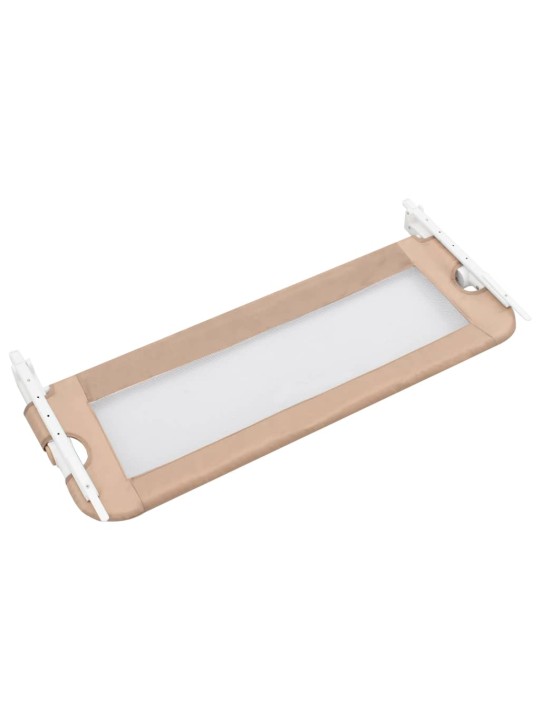 Dětská zábrana k postýlce taupe 102 x 42 cm polyester