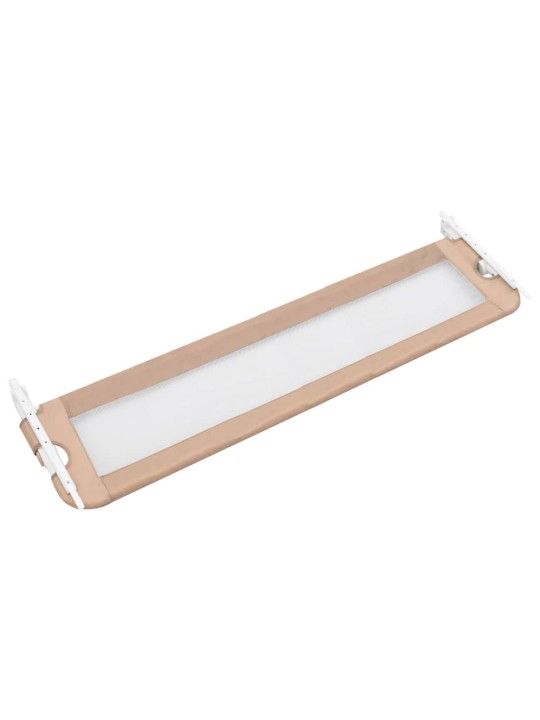 Dětská zábrana k postýlce taupe 150 x 42 cm polyester