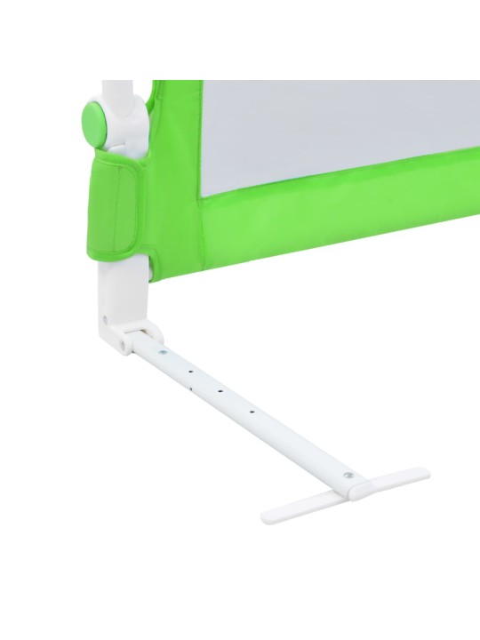 Dětská zábrana k postýlce zelená 120 x 42 cm polyester