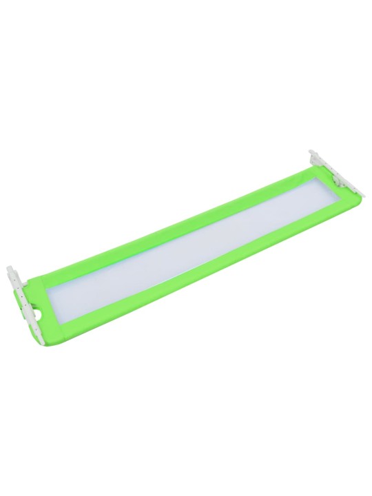 Dětská zábrana k postýlce zelená 180 x 42 cm polyester