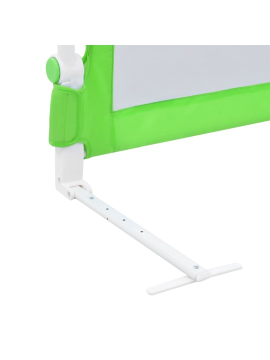 Dětská zábrana k postýlce zelená 180 x 42 cm polyester