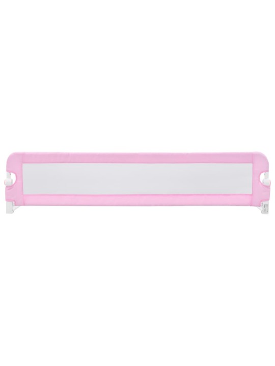 Dětská zábrana k postýlce růžová 180 x 42 cm polyester