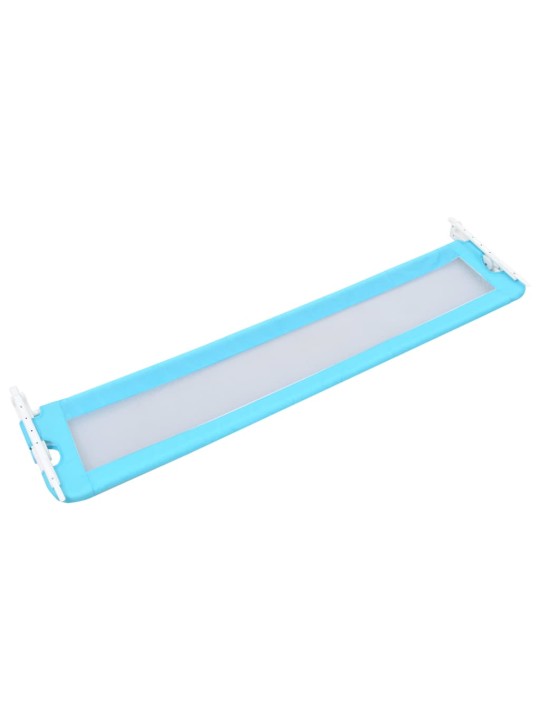 Dětská zábrana k postýlce modrá 180 x 42 cm polyester