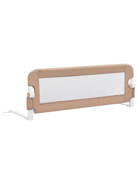 Dětská zábrana k postýlce taupe 120 x 42 cm polyester