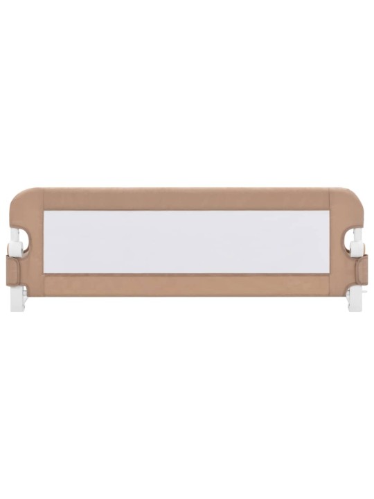 Dětská zábrana k postýlce taupe 120 x 42 cm polyester