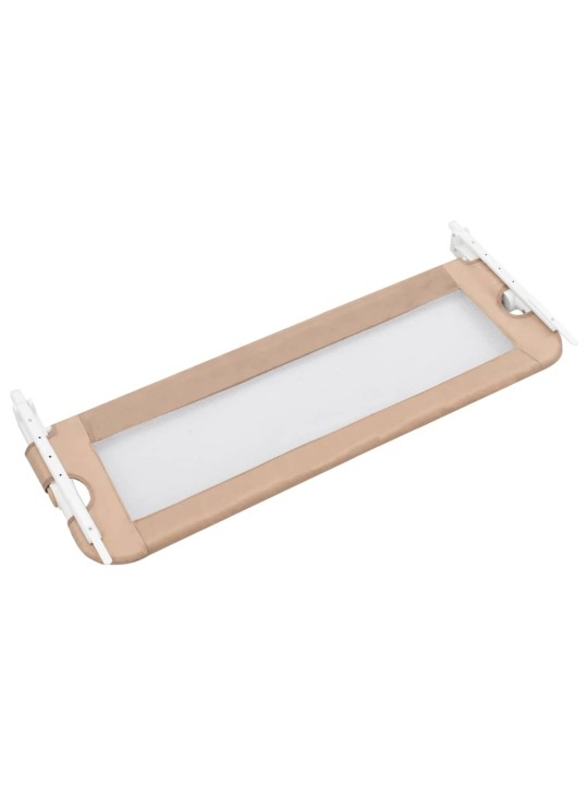 Dětská zábrana k postýlce taupe 120 x 42 cm polyester