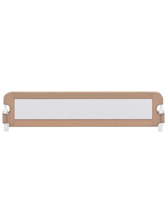 Dětská zábrana k postýlce taupe 180 x 42 cm polyester