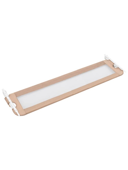 Dětská zábrana k postýlce taupe 180 x 42 cm polyester