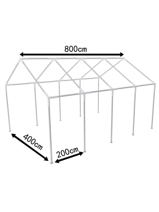 Ocelový Rám pro Párty Stan 8 x 4 m