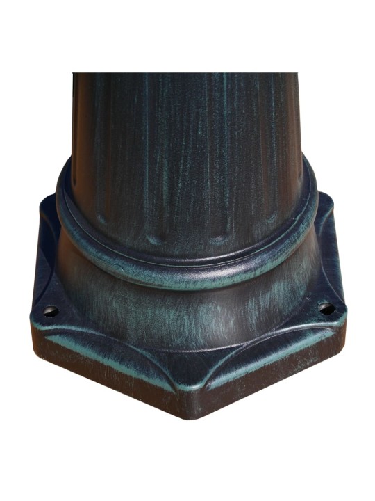 Zahradní lampa Brighton se 3 rameny, 230 cm, tmavě zelená / černá