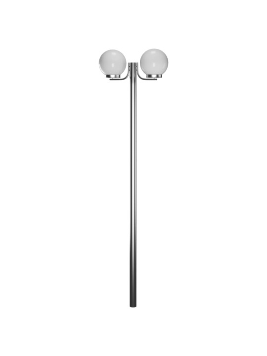 Vysoká zahradní lampa se 2 svítidly 220 cm