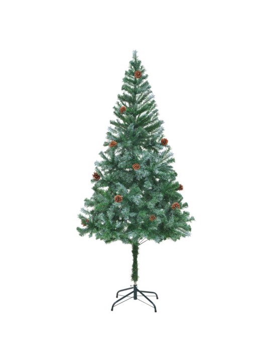 Umělý vánoční stromek se šiškami 180 cm