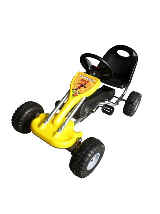 Šlapací motokára žlutá