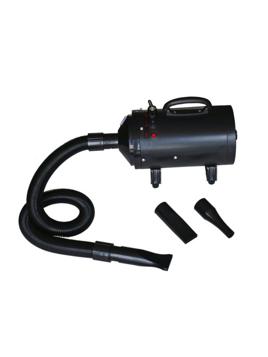 Vysoušeč srsti pro psy se 3 nástavci černý 2 400 W