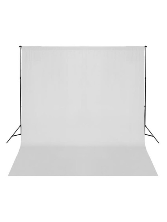 Fotopozadí bavlněné bez stojanu bílé 300 x 300 cm