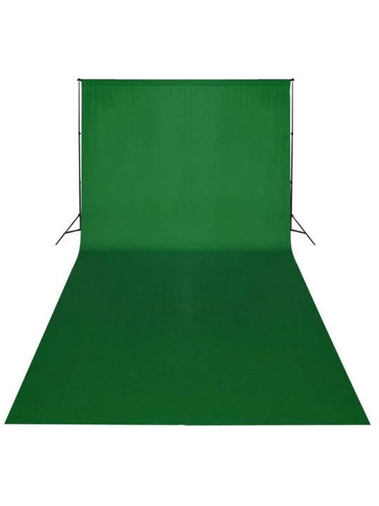 Fotopozadí bavlněné bez stojanu zelené 600 x 300 cm klíčovací