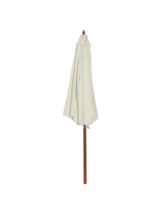 Slunečník 300 x 258 cm pískově bílý