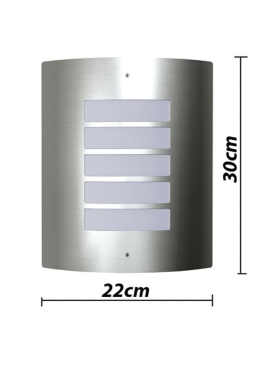 Nerezové vodotěsné nástěnné svítidlo - 2 ks - 60 w