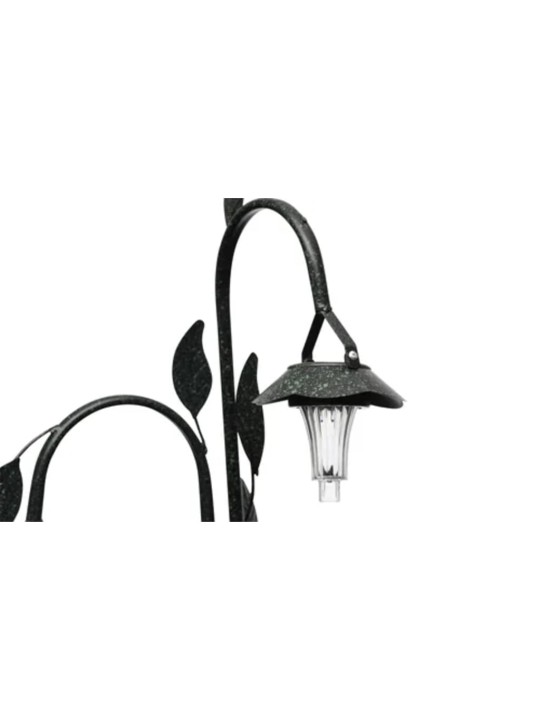 Koš na květiny se solární LED lampou