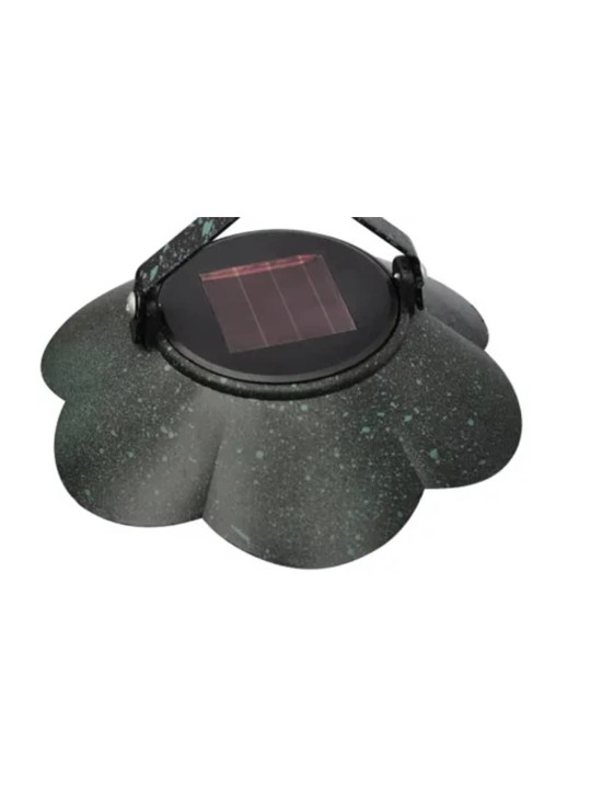 Koš na květiny se solární LED lampou