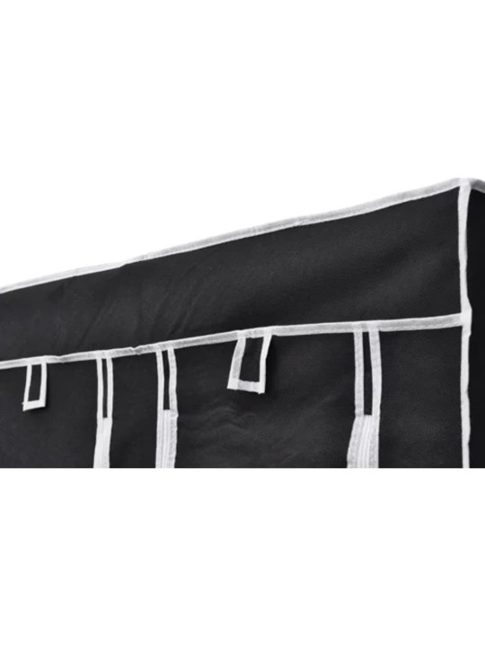Skládací skříň černá 110 x 45 x 175 cm