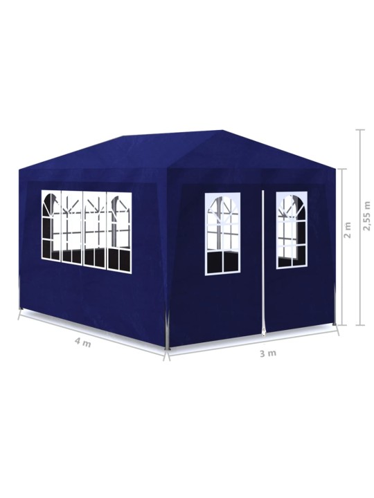 Party stan 3 x 4 m modrý