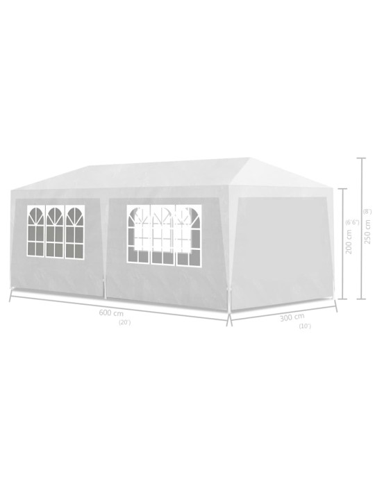 Party stan 3 x 6 m bílý