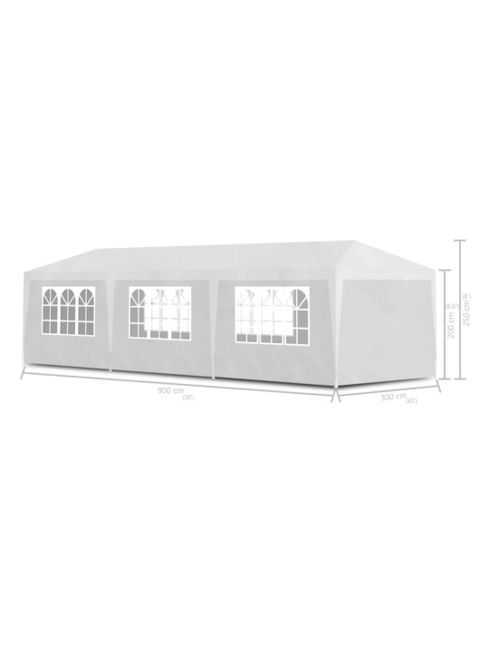 Party stan 3 x 9 m bílý