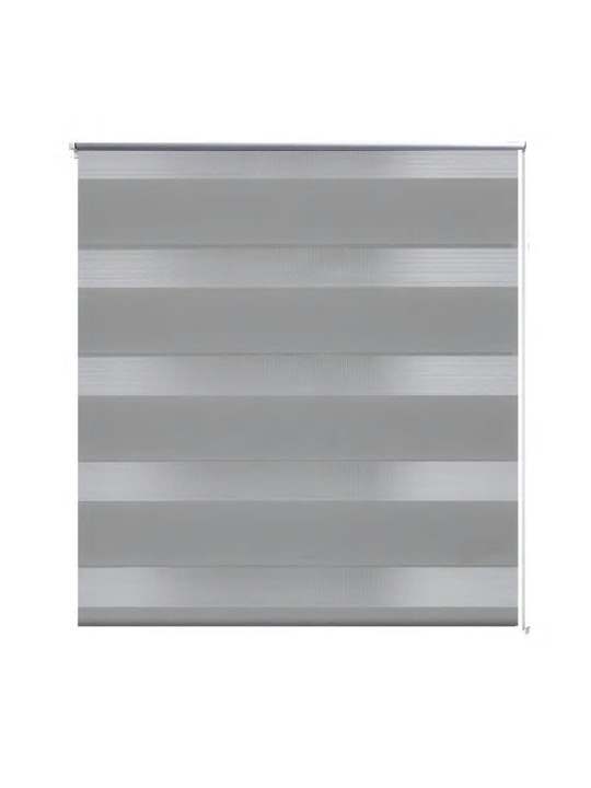 Roleta den a noc / Zebra / Twinroll 50x100 cm šedá