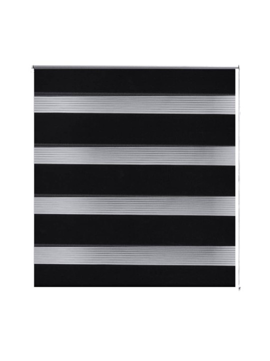 Roleta den a noc / Zebra / Twinroll 50x100 cm černá
