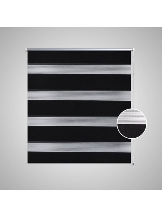 Roleta den a noc / Zebra / Twinroll 60x120 cm černá