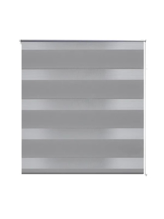 Roleta den a noc / Zebra / Twinroll 70x120 cm šedá