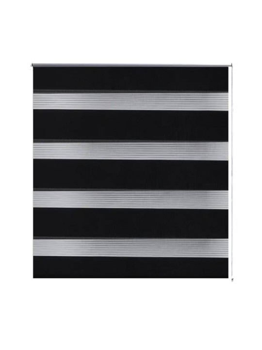 Roleta den a noc / Zebra / Twinroll 70x120 cm černá