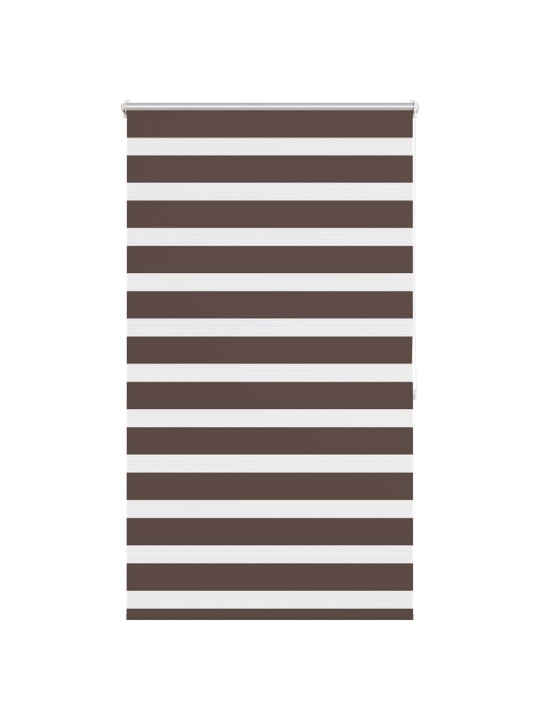 Roleta den a noc / zebra / twinroll 80x175 cm kávová