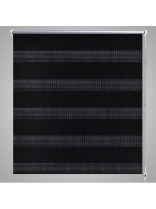 Roleta den a noc / Zebra / Twinroll 120x230 cm černá