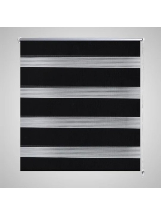 Roleta den a noc / Zebra / Twinroll 120x230 cm černá