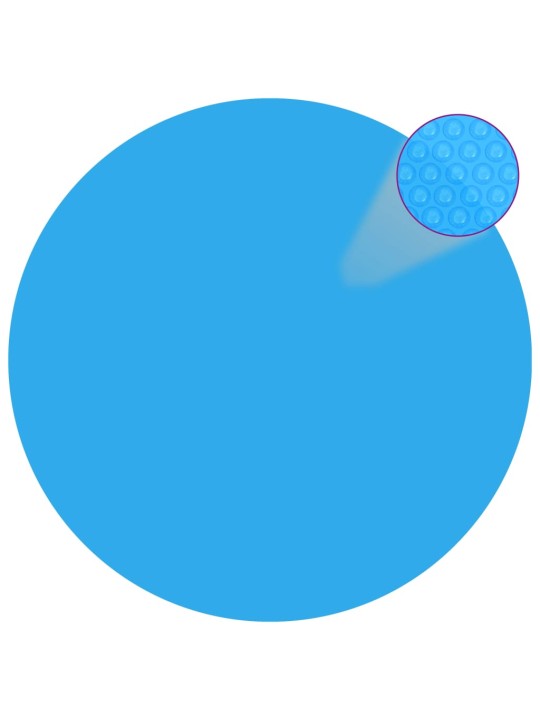 Plovoucí kulatý solární PE kryt na bazén 381 cm modrý