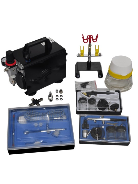 Airbrush souprava kompresoru se 3 pistolemi