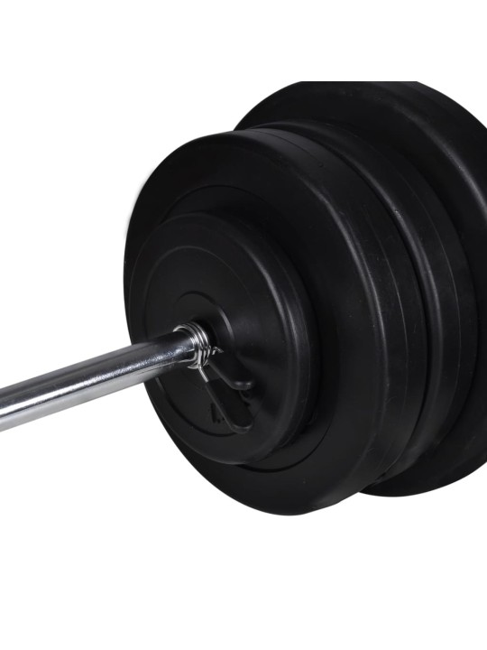 Vzpěračská činka + sada 2 činek 60,5 kg