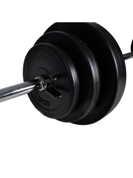 Set 2 činek + vzpěračská činka 30,5 kg