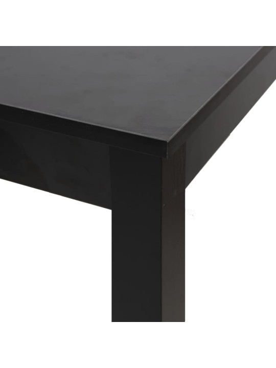Barový stůl MDF černý 115 x 55 x 107 cm