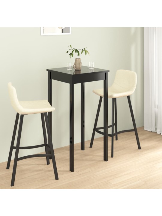 Barový stůl MDF černý 55 x 55 x 107 cm