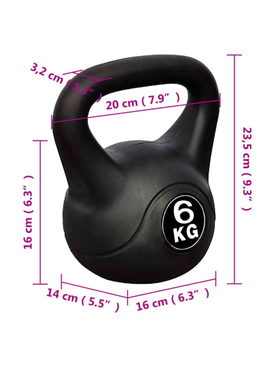 Činka kettlebell 6 kg