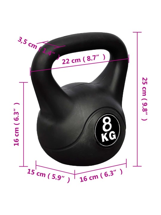 Činka kettlebell 8 kg