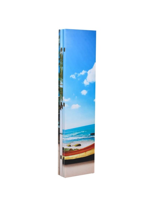 Skládací paraván 200 x 170 cm pláž
